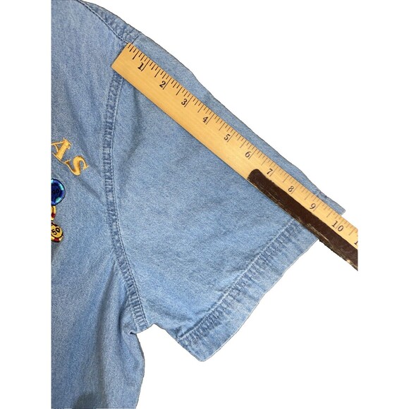 VTG Las Vegas Embroidered Casino Chip Gamble Button Shirt VS Collection Size XL - Picture 10 of 16